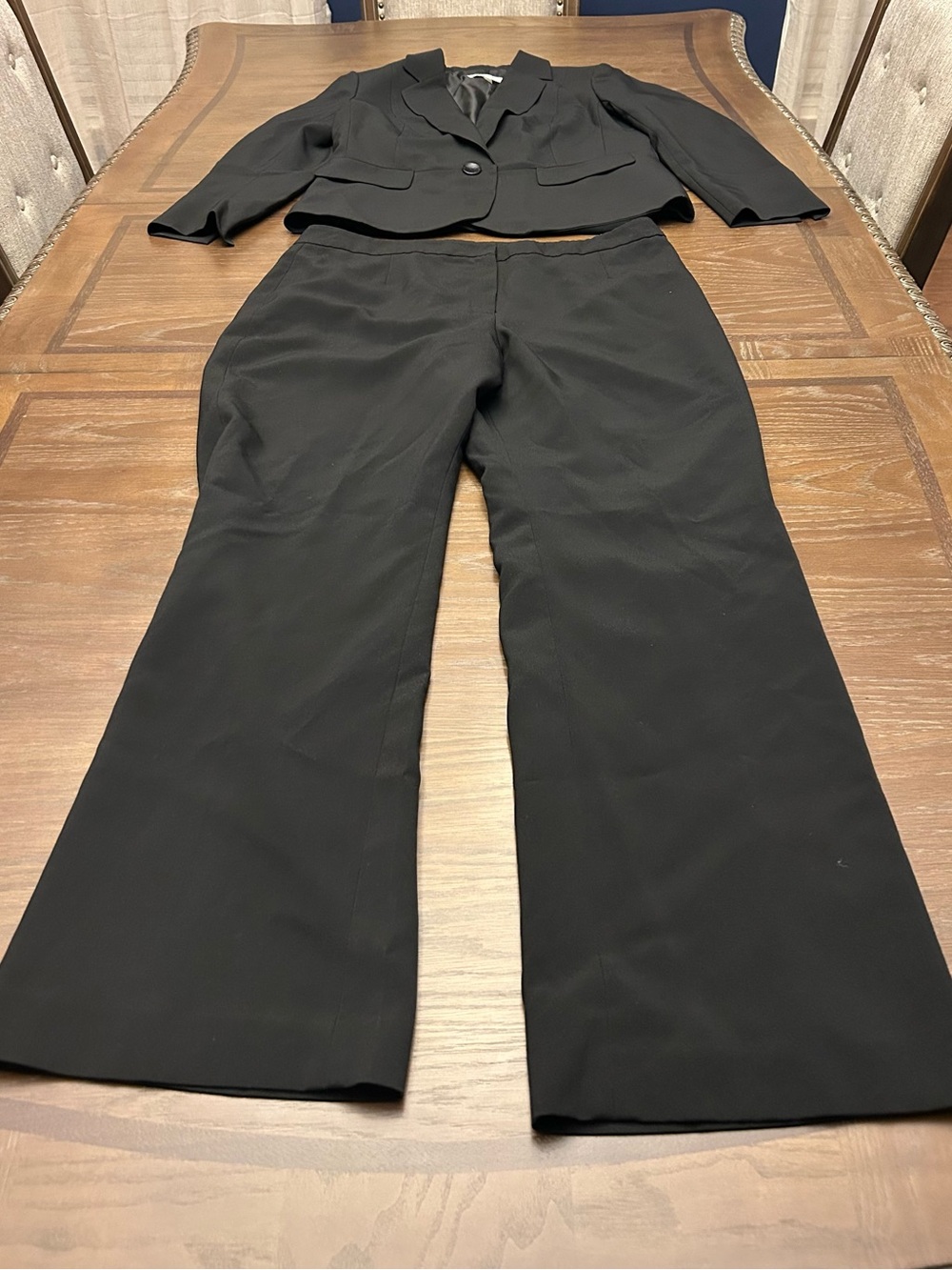 Le Suit Black Boot Cut Dress Pants